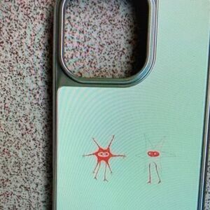 Case-Mate White Phone Case with Red Star Design